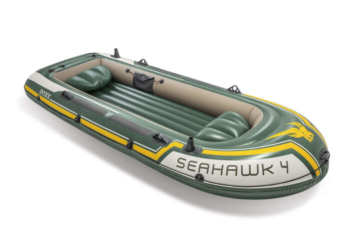 INTEX Boot Seahawk 4-Set mit Alu-Paddel & Pumpe INTEX Boot Seahawk 4-Set mit Alu-Paddel & Pumpe